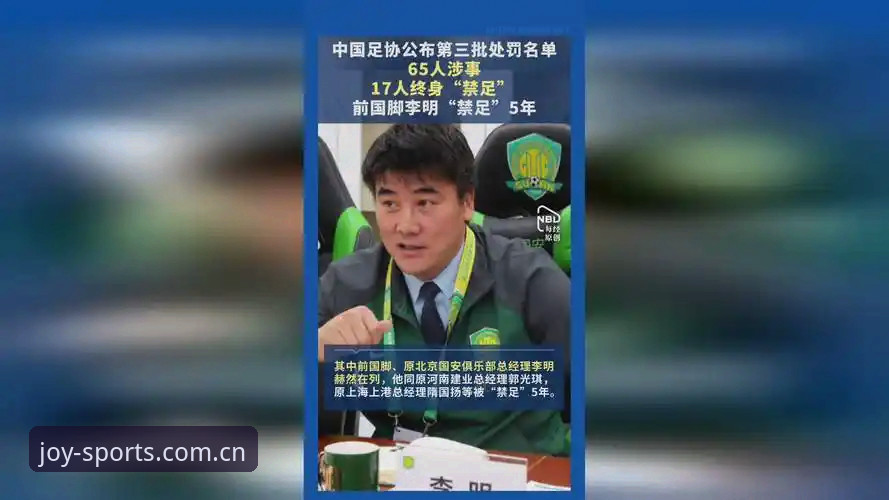 足协第三批禁足名单详解：17人终身禁足，48人面临重罚